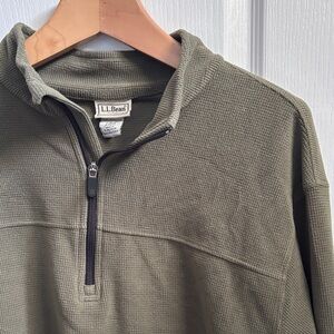L.L. Bean Men's Zip-Up Sweater in Sage